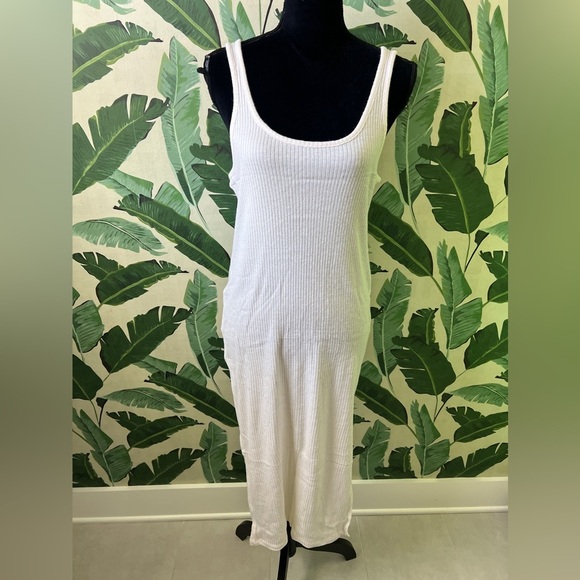 Carly Jean Los Angeles Dresses & Skirts - CJLA Cream Ribbed Knit Tank Dress Size M